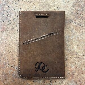 Mens leather credit card case